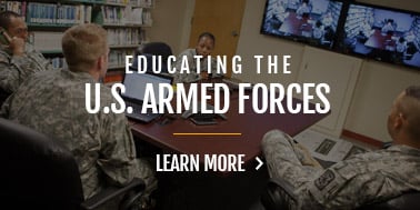 educating armed forces and veterans